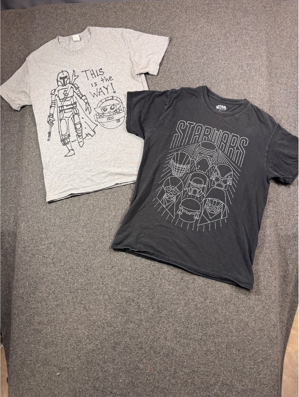 Star Wars and The Mandalorian Graphic T-Shirt Pack – Sizes [S and M]